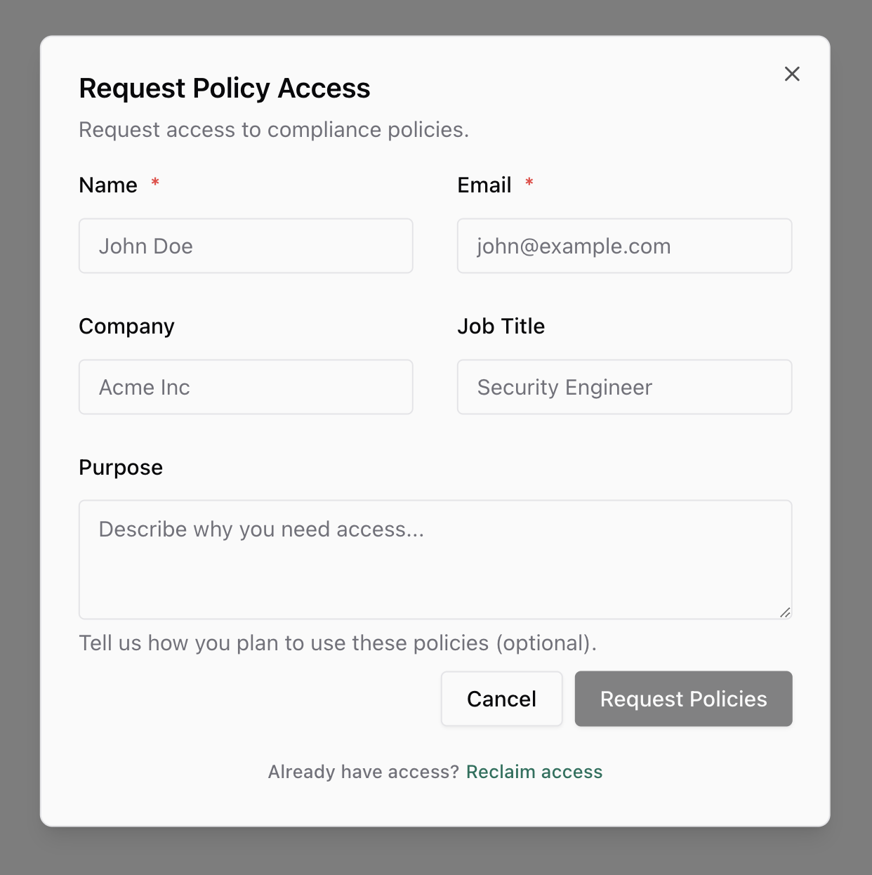 Trust Access - Comp AI - Documentation
